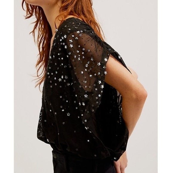 New Free People Summer Shine Bodysuit In black Size Small - Picture 2 of 15